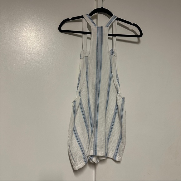 ocean drive Striped Cotton Gauze Knotted overalls Size Medium - Picture 8 of 8